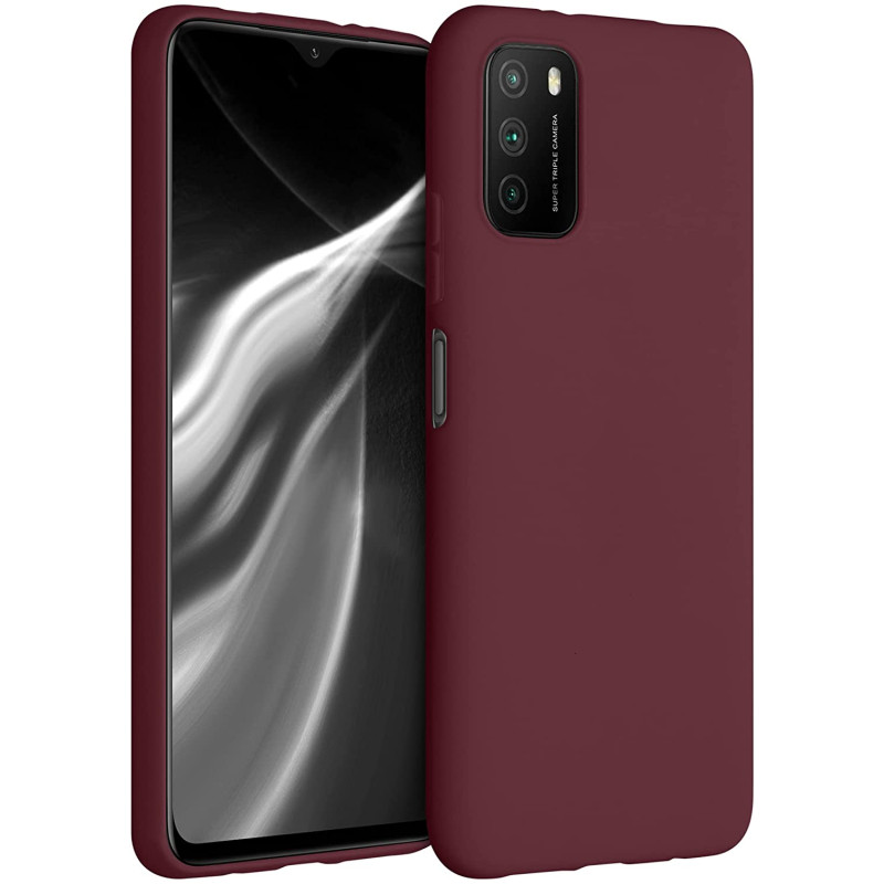 KW Xiaomi Poco M3 Θήκη Σιλικόνης TPU - Tawny Red - 53971.190