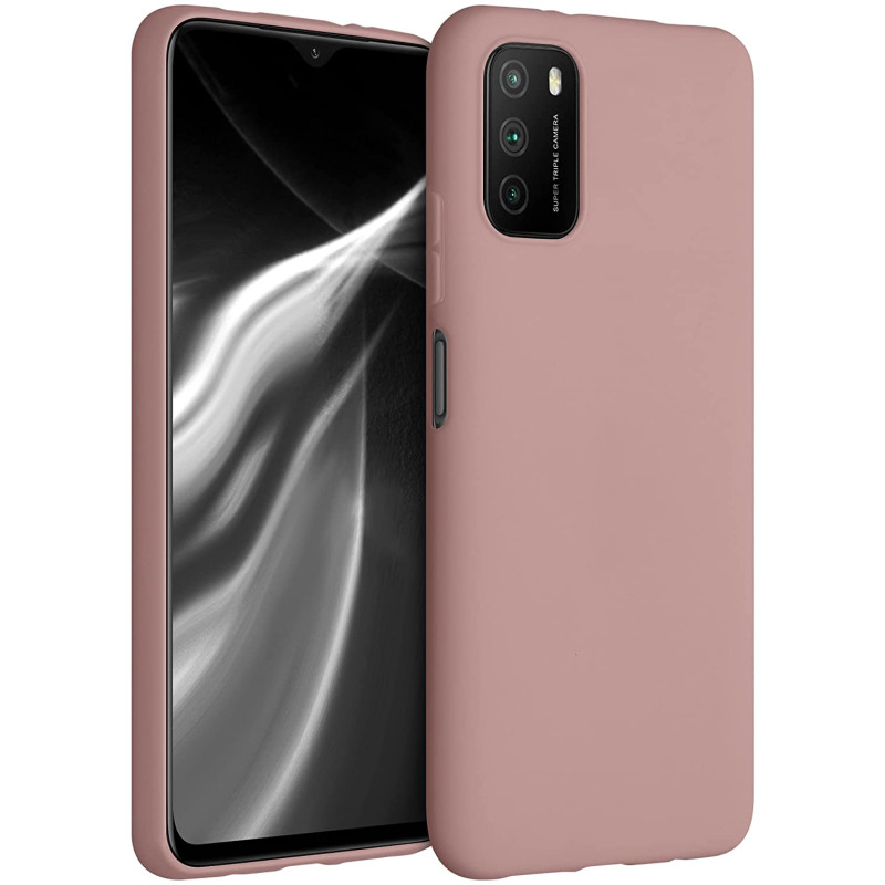 KW Xiaomi Poco M3 Θήκη Σιλικόνης TPU - Rose Tan - 53971.193