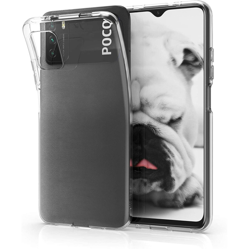 KW Xiaomi Poco M3 Θήκη Σιλικόνης TPU - Διάφανη - 53974.03