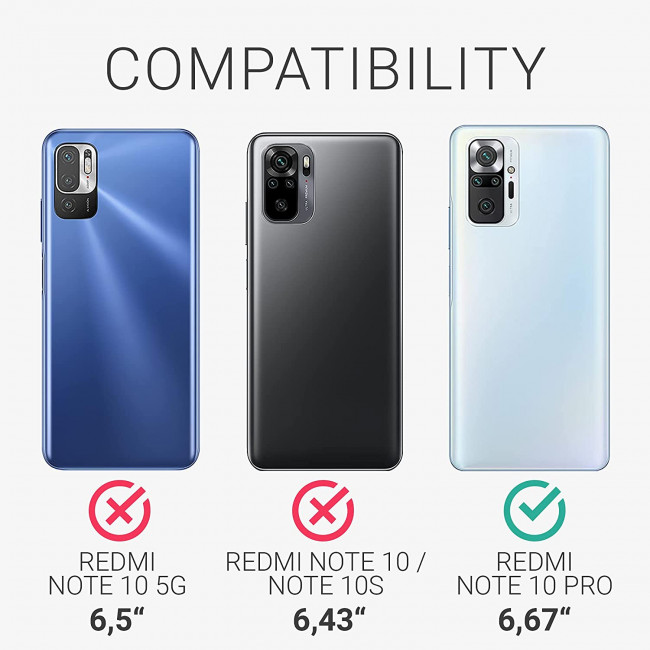 KW Xiaomi Redmi Note 10 Pro Θήκη Σιλικόνης TPU - Arctic Blue - 54551.207