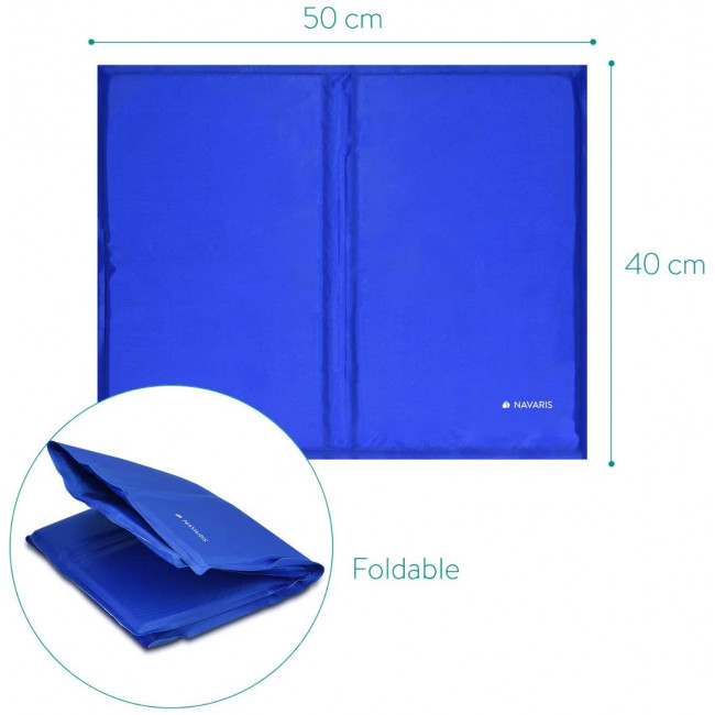 Navaris Pet Cooling Mat - Στρώμα Ψύξης για Κατοικίδια - 40 x 50 cm - Blue - 44251