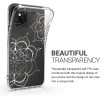 KW iPhone 12 / iPhone 12 Pro Θήκη Σιλικόνης TPU Design Flower Twins - Διάφανη / Silver - 53035.11