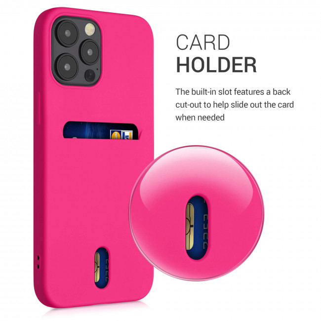 KW iPhone 12 / 12 Pro Θήκη Σιλικόνης TPU - Neon Pink - 54513.77