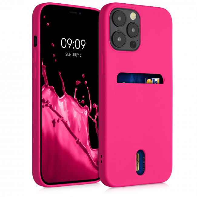 KW iPhone 12 / 12 Pro Θήκη Σιλικόνης TPU - Neon Pink - 54513.77