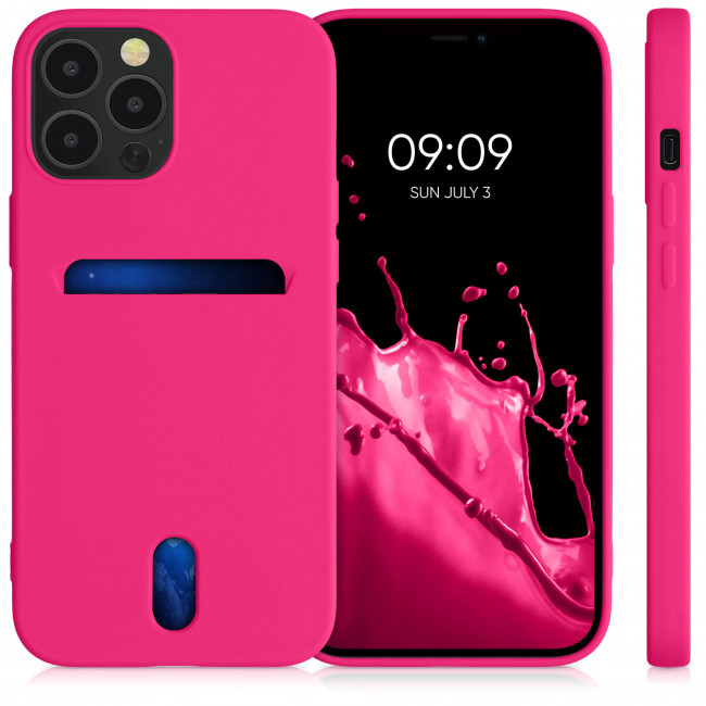 KW iPhone 12 / 12 Pro Θήκη Σιλικόνης TPU - Neon Pink - 54513.77