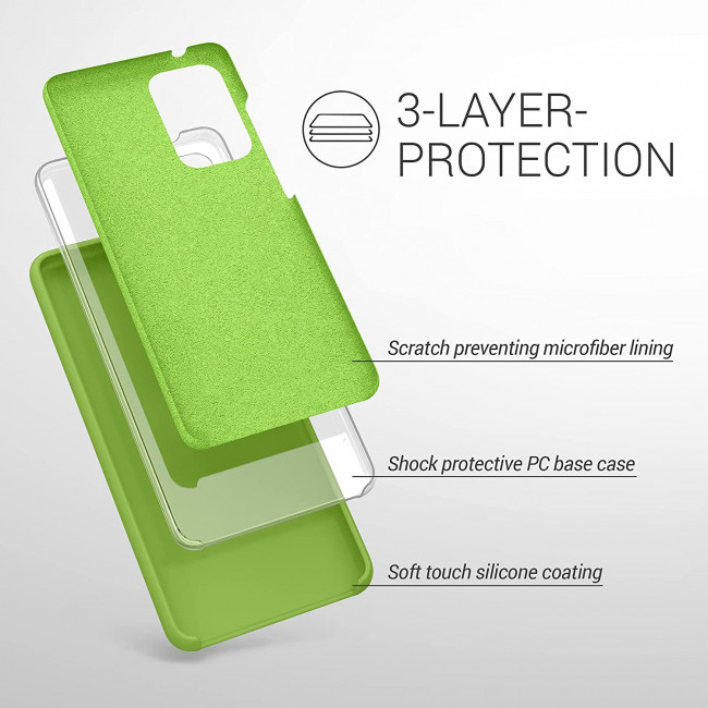 KW Samsung Galaxy A52 / A52 5G / A52s 5G Θήκη Σιλικόνης Rubber TPU - Green Pepper - 54347.220