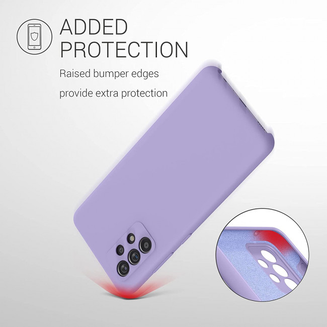 KW Samsung Galaxy A52 / A52 5G / A52s 5G Θήκη Σιλικόνης Rubber TPU - Violet Purple - 54347.222