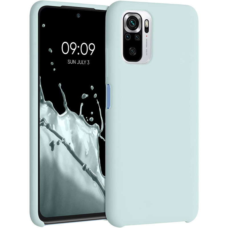 KW Xiaomi Redmi Note 10 / Note 10s / Poco M5s Θήκη Σιλικόνης Rubber TPU - Frosty Mint - 54543.200