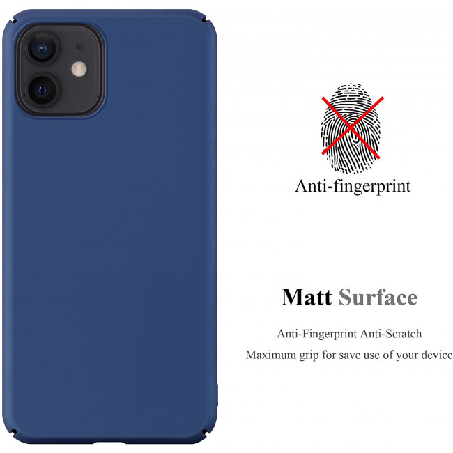 Cadorabo iPhone 12 Pro Max Ματ Σκληρή Θήκη - Metallic Blue