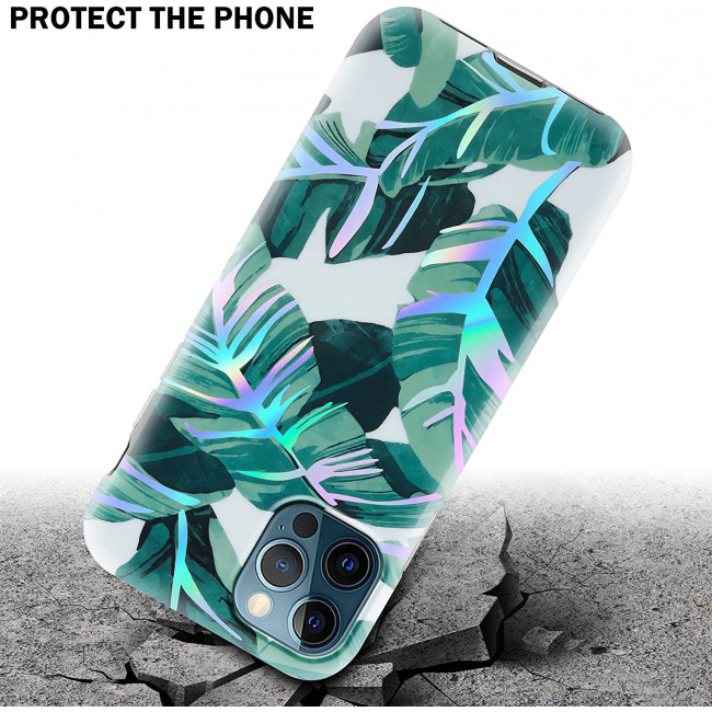 Cadorabo iPhone 12 Pro Max Θήκη Σιλικόνης TPU - Banana Leaves