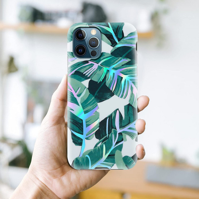 Cadorabo iPhone 12 Pro Max Θήκη Σιλικόνης TPU - Banana Leaves