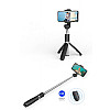 Tech-Protect L01S Ασύρματο Bluetooth Selfie Stick Τρίποδο - Black