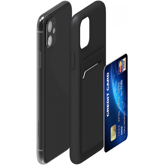 KW iPhone 11 Θήκη Σιλικόνης TPU - Black - 55114.01