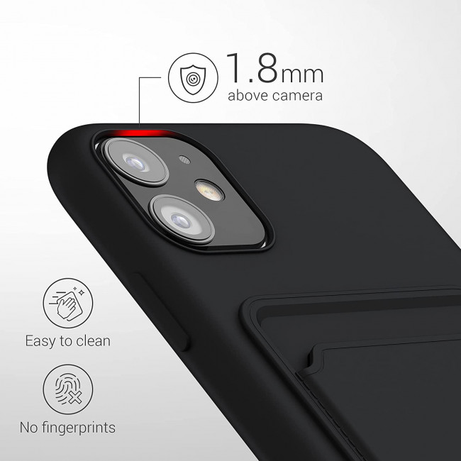 KW iPhone 11 Θήκη Σιλικόνης TPU - Black - 55114.01