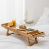 Navaris Wooden Bath Tray Rack Ξύλινη Βάση για τη Μπανιέρα - Brown - 47685.02