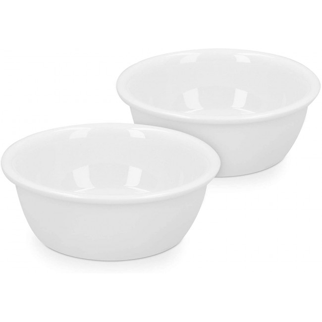 Navaris Cat Bowls - Σετ με 2 Κεραμικά Μπολ Φαγητού και Νερού - 320 ml - White - 51398.06