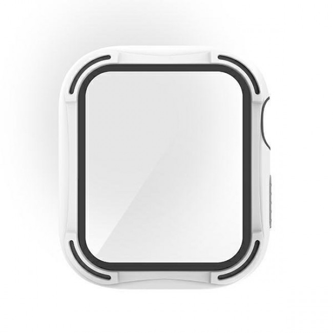 UNIQ Θήκη Apple Watch 4 / 5 / 6 / SE / SE 2 44mm Torres με Αντιχαρακτικό γυαλί 9H - Dove White