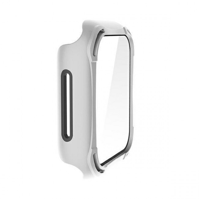 UNIQ Θήκη Apple Watch 4 / 5 / 6 / SE / SE 2 44mm Torres με Αντιχαρακτικό γυαλί 9H - Dove White