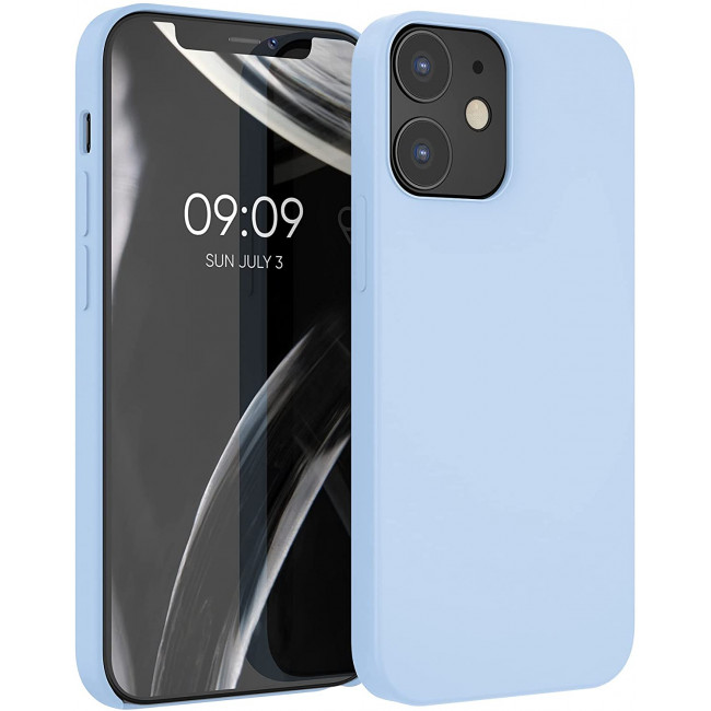 KW iPhone 12 / iPhone 12 Pro Θήκη Σιλικόνης Rubber TPU - Light Blue Matte - 52641.58