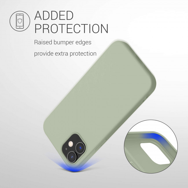 KW iPhone 12 / iPhone 12 Pro Θήκη Σιλικόνης TPU - Grey Green - 53938.172