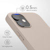 KW iPhone 12 / iPhone 12 Pro Θήκη Σιλικόνης TPU - Beige Matte - 53938.96