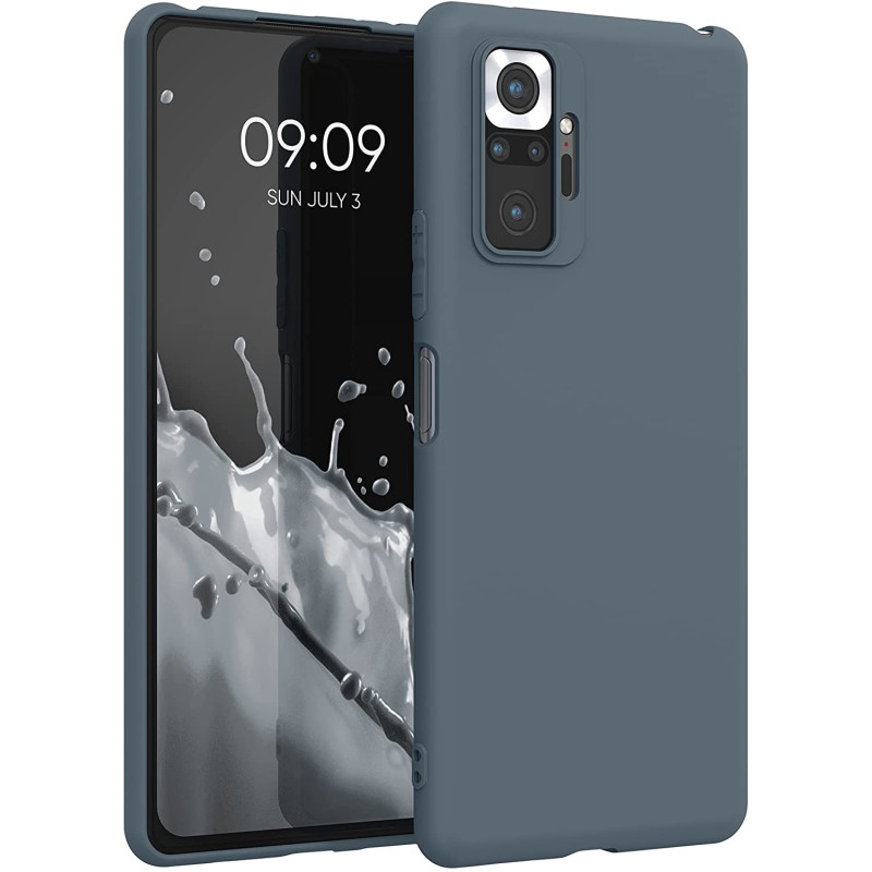 KW Xiaomi Redmi Note 10 Pro Θήκη Σιλικόνης TPU - Slate Grey - 54551.202