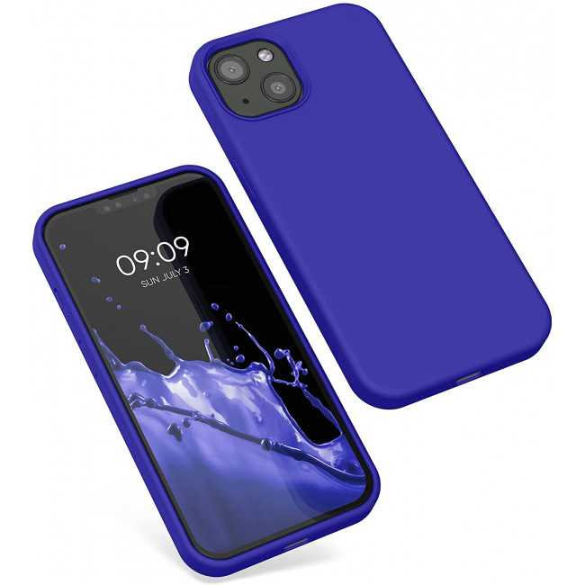 KW iPhone 13 Θήκη Σιλικόνης Rubberized TPU - Royal Blue - 55878.134