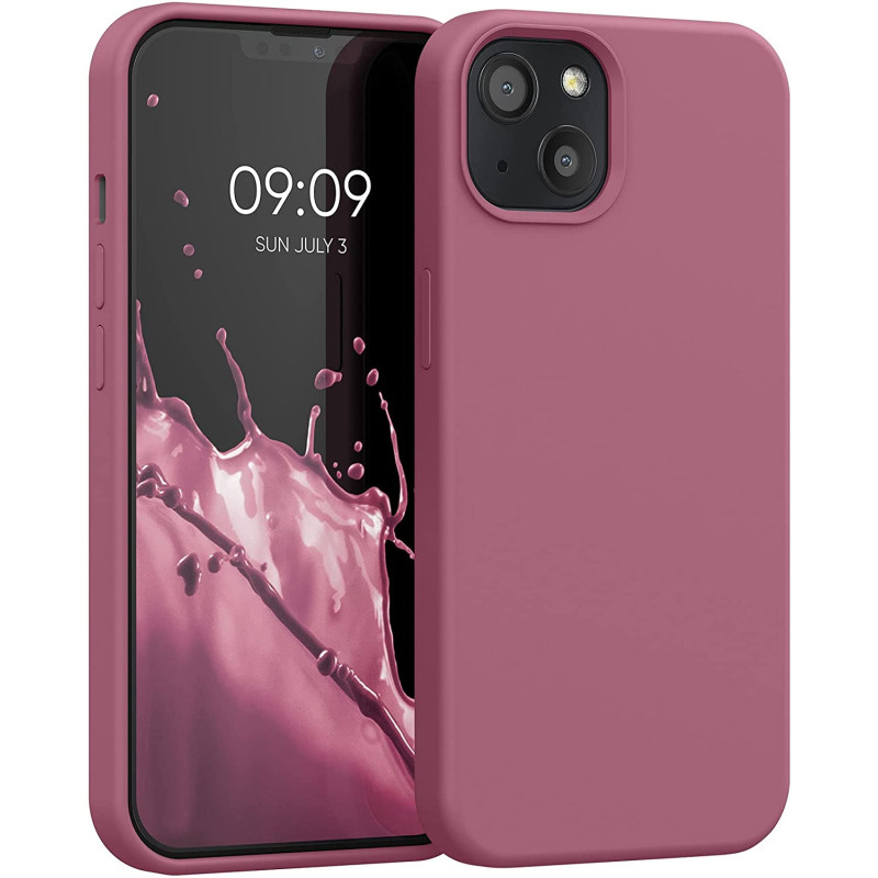 KW iPhone 13 Θήκη Σιλικόνης Rubberized TPU - Deep Rusty Rose - 55878.167