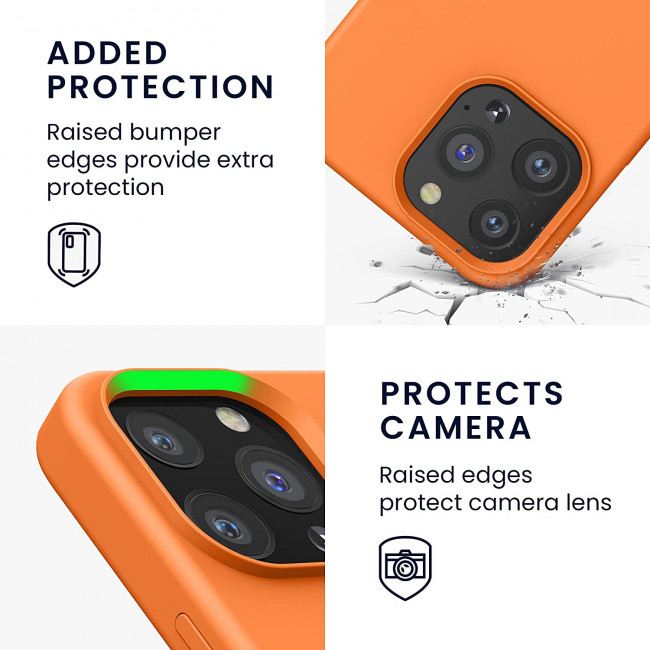 KW iPhone 13 Pro Θήκη Σιλικόνης Rubberized TPU - Cosmic Orange - 55880.150