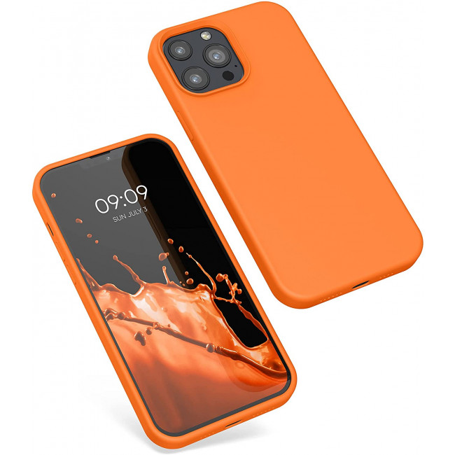 KW iPhone 13 Pro Max Θήκη Σιλικόνης Rubberized TPU - Cosmic Orange - 55881.150