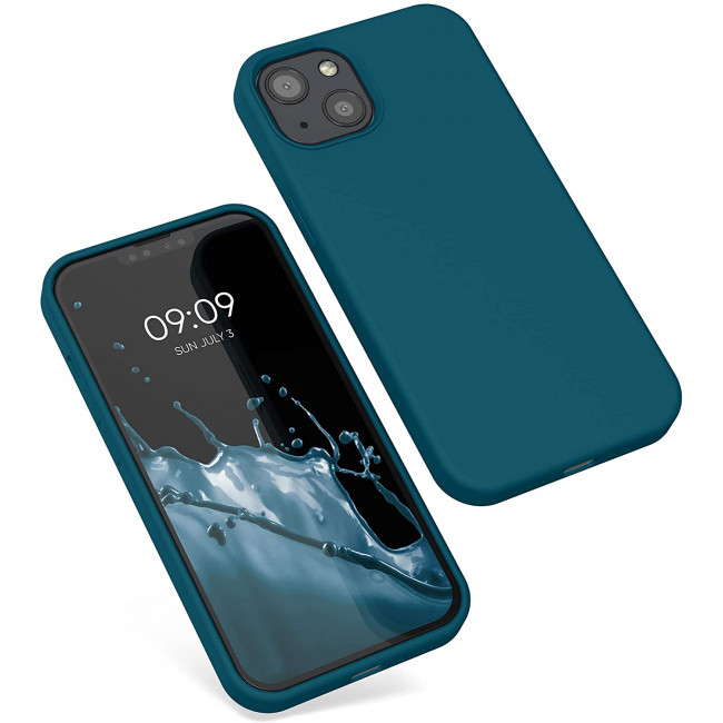 KW iPhone 13 Θήκη Σιλικόνης Rubberized TPU - Petrol Matte - 55878.57