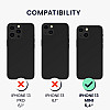 KW iPhone 13 mini Θήκη Σιλικόνης TPU - Black Matte - 55927.47