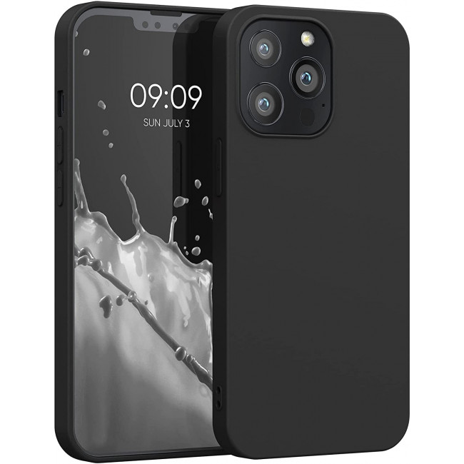 KW iPhone 13 Pro Θήκη Σιλικόνης TPU - Black Matte - 55958.47