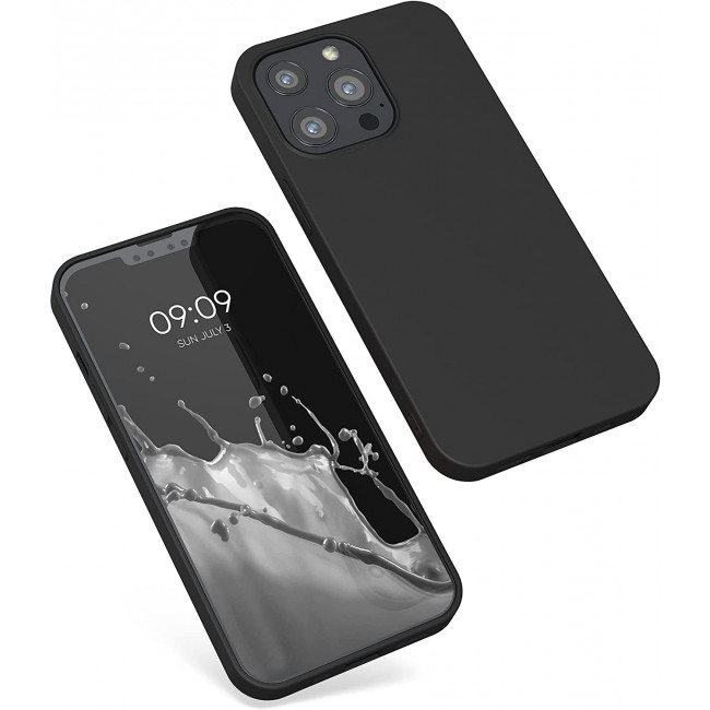 KW iPhone 13 Pro Θήκη Σιλικόνης TPU - Black Matte - 55958.47