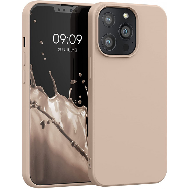 KW iPhone 13 Pro Θήκη Σιλικόνης Rubberized TPU - Mother of Pearl - 55962.154