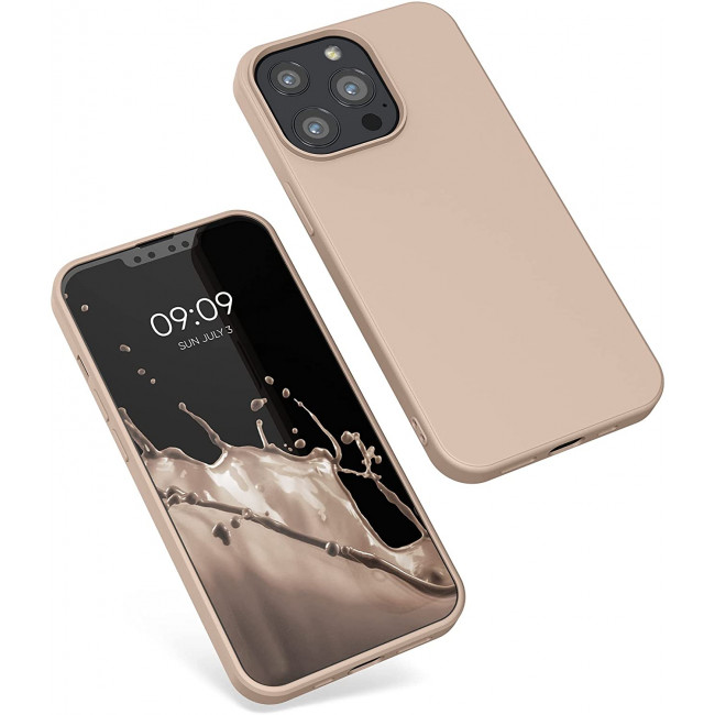 KW iPhone 13 Pro Θήκη Σιλικόνης Rubberized TPU - Mother of Pearl - 55962.154