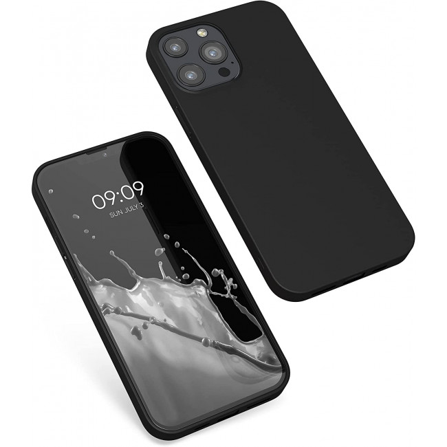 KW iPhone 13 Pro Max Θήκη Σιλικόνης TPU - Black Matte - 55971.47