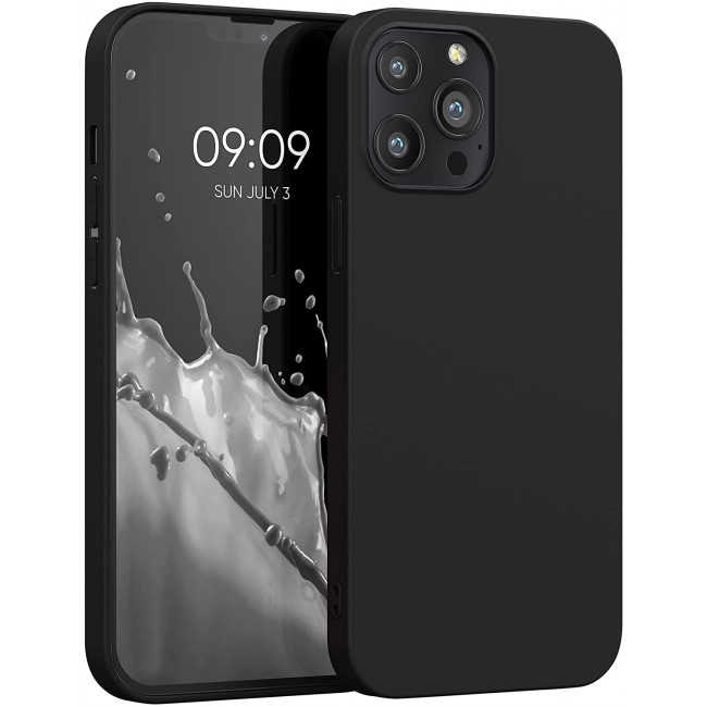 KW iPhone 13 Pro Max Θήκη Σιλικόνης TPU - Black Matte - 55971.47