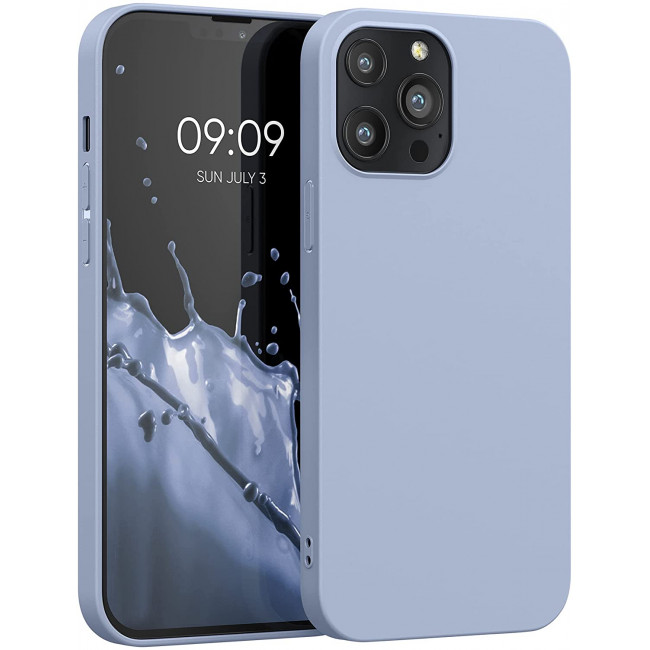 KW iPhone 13 Pro Max Θήκη Σιλικόνης TPU - Light Blue Matte - 55971.58