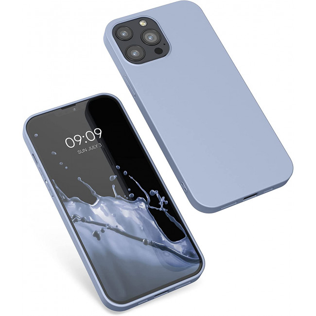 KW iPhone 13 Pro Max Θήκη Σιλικόνης TPU - Light Blue Matte - 55971.58