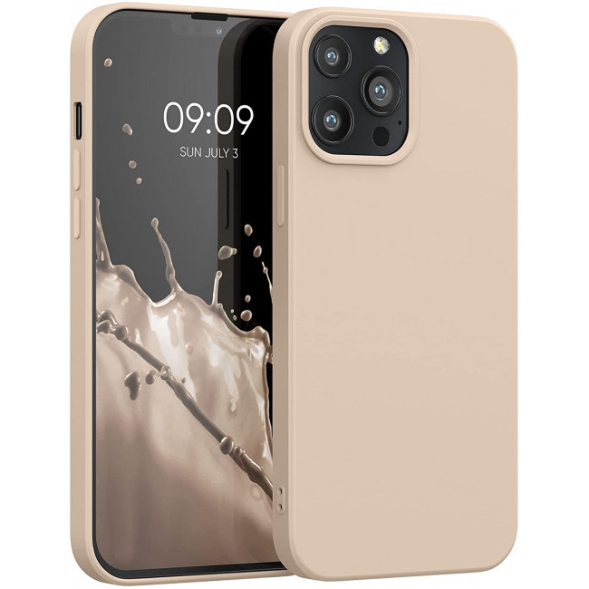 KW iPhone 13 Pro Max Θήκη Σιλικόνης Rubberized TPU - Mother of Pearl - 55975.154