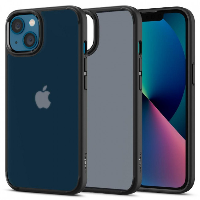 Spigen iPhone 13 Ultra Hybrid Σκληρή Θήκη με Πλαίσιο Σιλικόνης - Matte Frost Black