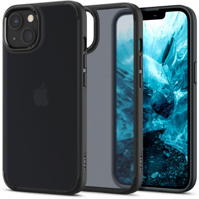 Spigen iPhone 13 Ultra Hybrid Σκληρή Θήκη με Πλαίσιο Σιλικόνης - Matte Frost Black