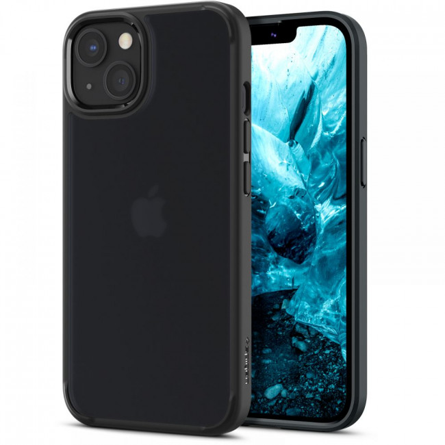 Spigen iPhone 13 Ultra Hybrid Σκληρή Θήκη με Πλαίσιο Σιλικόνης - Matte Frost Black