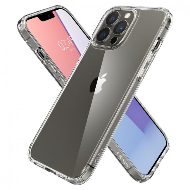 Spigen iPhone 13 Pro Ultra Hybrid Σκληρή Θήκη με Πλαίσιο Σιλικόνης - Crystal Clear