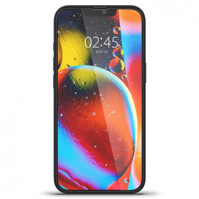 Spigen iPhone 13 Pro Max / iPhone 14 Plus / iPhone 15 Plus GLAS.tR Slim HD Case Friendly Full Screen Tempered Glass Αντιχαρακτικό Γυαλί Οθόνης 9H - Black - AGL03383