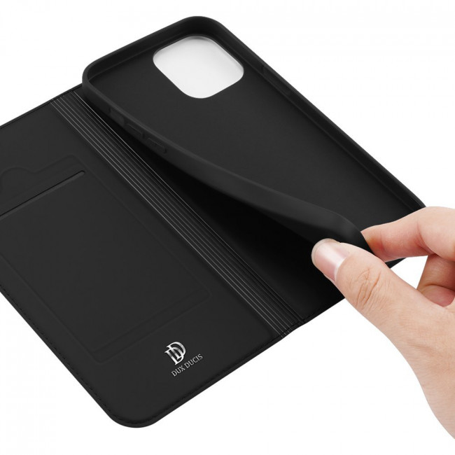 Dux Ducis iPhone 13 Pro Flip Stand Case Θήκη Βιβλίο - Black