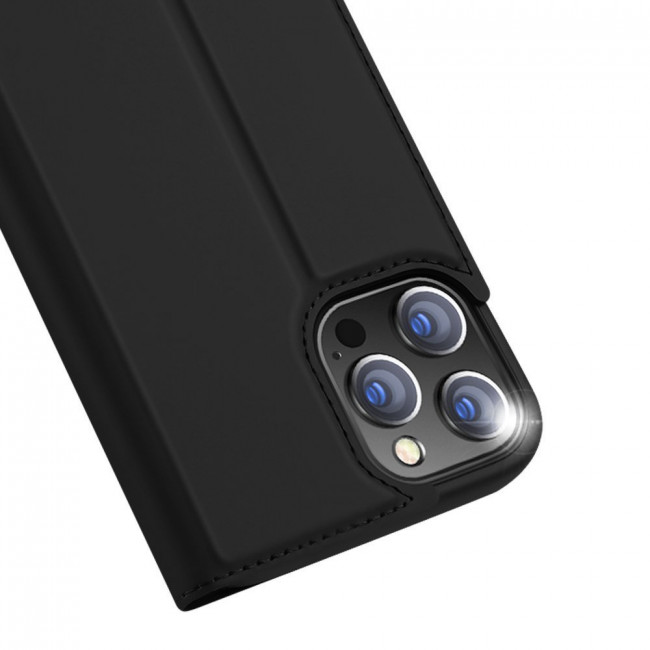 Dux Ducis iPhone 13 Pro Flip Stand Case Θήκη Βιβλίο - Black