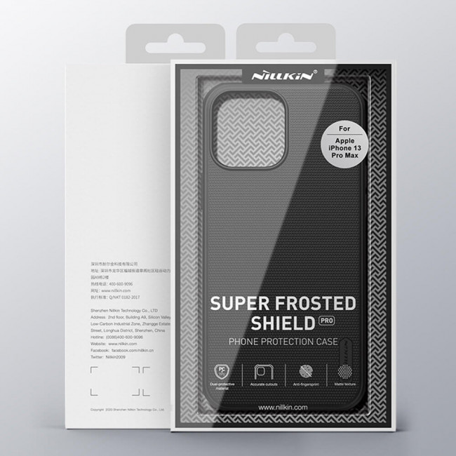 Nillkin iPhone 13 Pro Max Super Frosted Shield Rugged Σκληρή Θήκη - Black