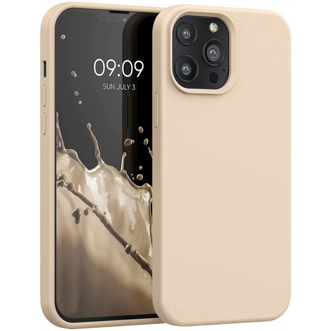 KW iPhone 13 Pro Max Θήκη Σιλικόνης Rubberized TPU - Mother of Pearl - 55881.154